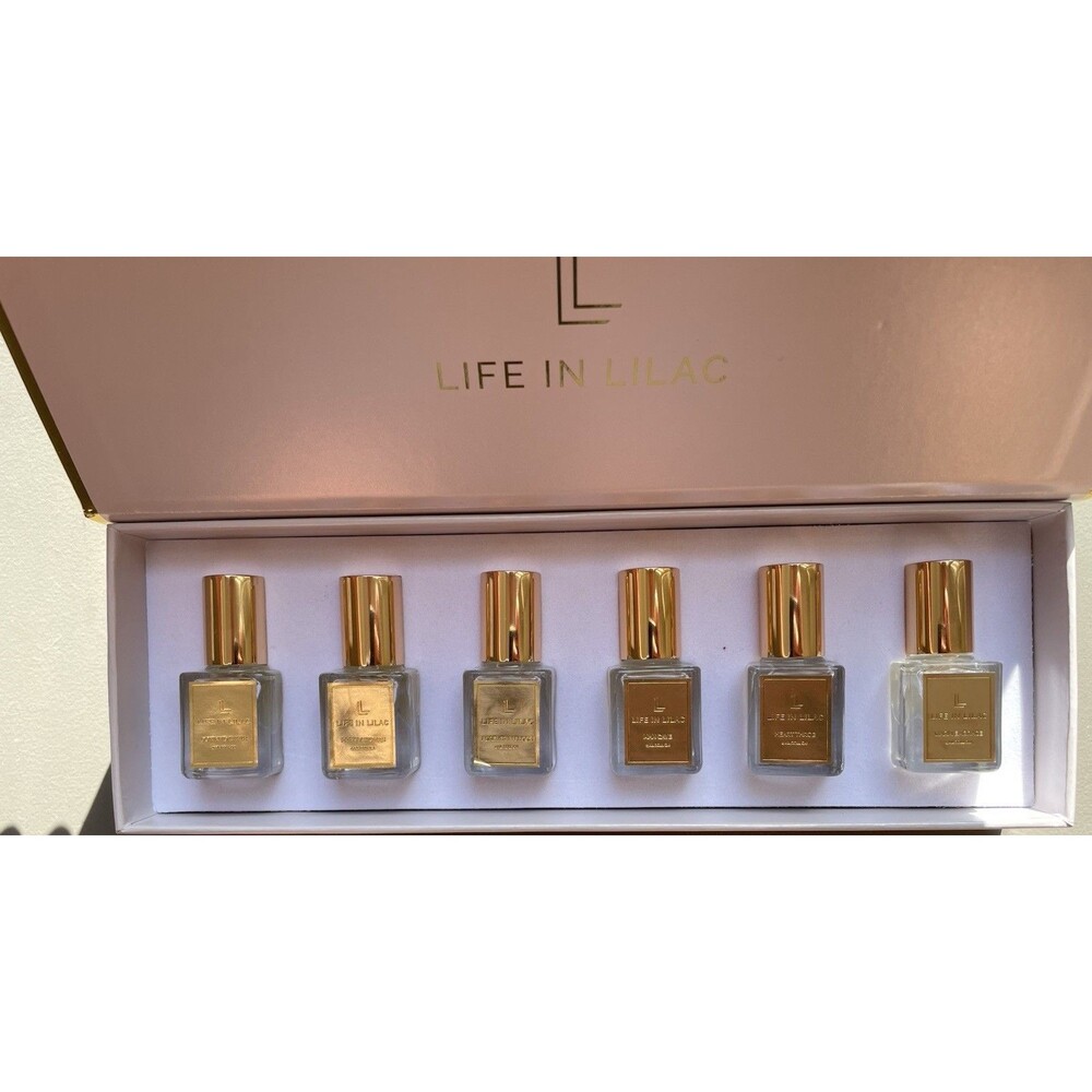 Life in Lilac Perfume Oil Roll-On Set, Life in Lilac, 6 x 4 mL